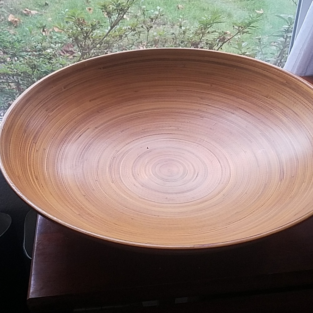 Centerpiece wooden bowl